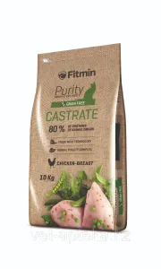 Fitmin Purity Castrate / Фитмин Пьюрити Кастрейт сухой корм с курицей для кастрированных котов и стерилизованных кошек
