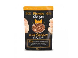 Fitmin For Life Adult Fillets Chicken — влажный корм с курицей для взрослых кошек, 85 г