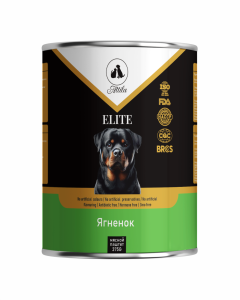 Elite Консервы для собак паштет с ягненком 375 г