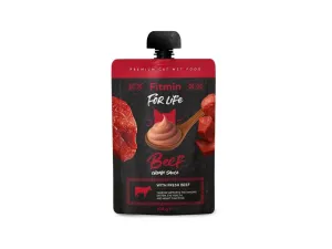 Fitmin For Life Cream Sauce Beef — кремообразный пауч с говядиной для кошек, 100 г