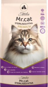 Mr.Cat Sterilised сухой корм для стерилизованных с уткой, на развес 