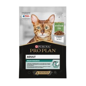 Pro Plan Maintenance, ПроПлан для взрослых кошек с ягненком в желе 