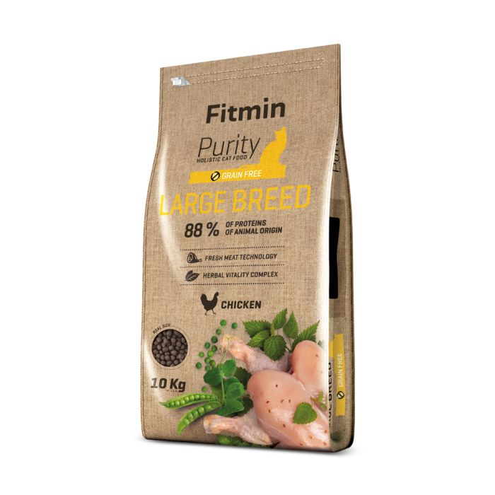 Fitmin Cat Purity Large Breed — сухой беззерновой корм для взрослых кошек крупных пород