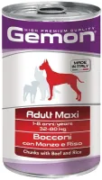 Gemon Adult Maxi для собак крупных пород говядина-рис кусочки, 1250