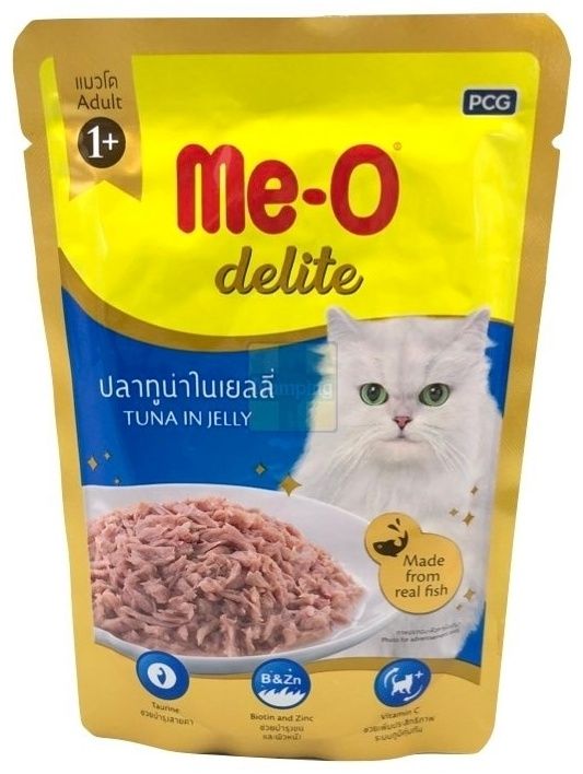 Me-O Delite кусочки в желе тунец