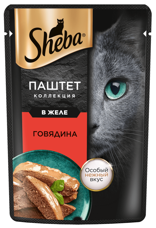 SHEBA® ПАШТЕТ коллекция Говядина , 75 г