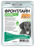 Фронтлайн Комбо капли от блох, от клещей для собак от 2 до 10 кг 1 пипетка 0.67 мл