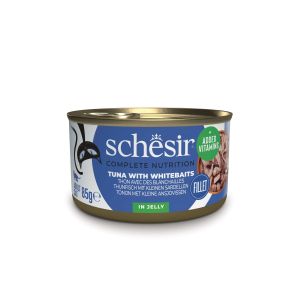 Schesir Complete Nutrition с тунцом и анчоусами в желе 85 г влажный корм для котов