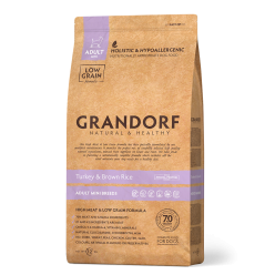 GRANDORF Mini Adult Turkey — индейка с бурым рисом для собак мини пород, 1 кг