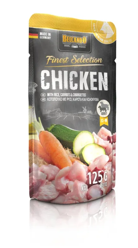 Belcando Chicken with rice, carrots & courgettes, с птицей, рисом, морковью и цуккини 125 гр