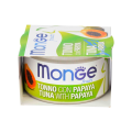 Monge Natural Fruits Tonno con Papaya — влажный корм с тунцом и папайей для кошек, 80 г
