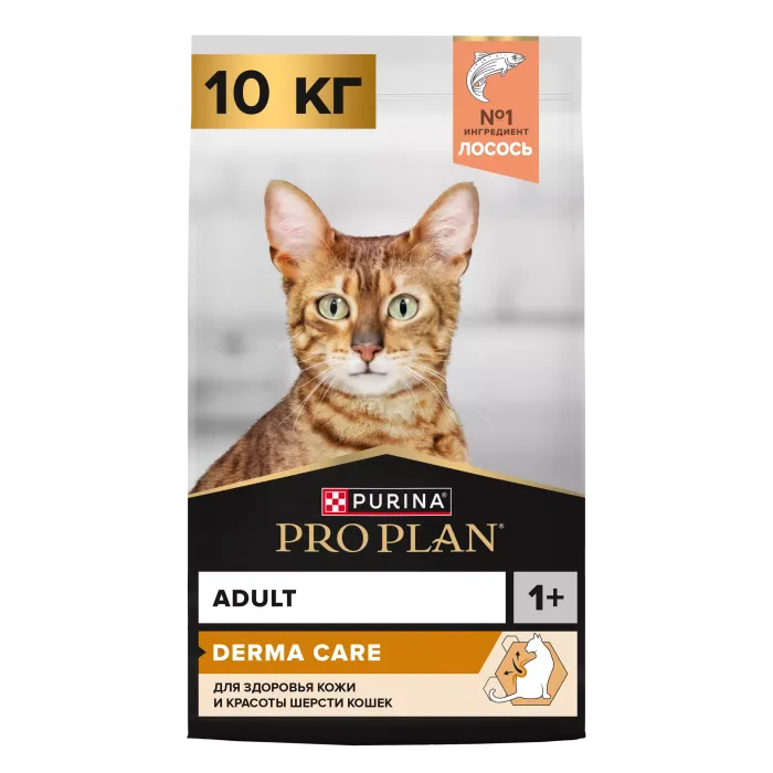 ProPlan Elegant Derma Care, ПроПлан сухой корм для здоровья кожи и шерсти с лососем