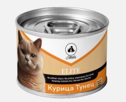 Elite, паштет желе для со вкусом тунец курица, 80гр.