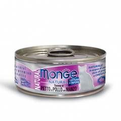 Monge Cat Natural petto di pollo con manzo, из тунца с курицей и говядиной