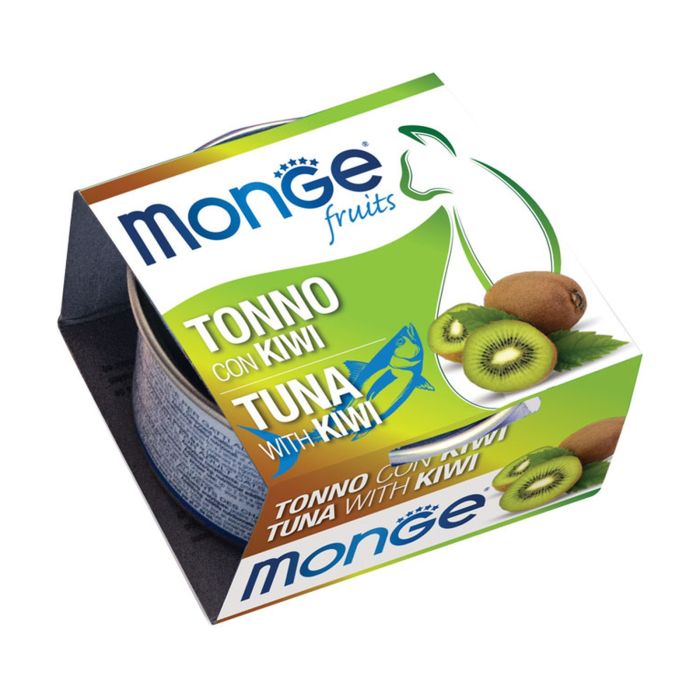 Monge Natural Fruits Tonno con Kiwi — влажный корм с тунцом и киви для кошек, 80 г