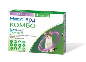 Нексгард Комбо капли для кошек весом до 2,5 кг 1 пипетка
