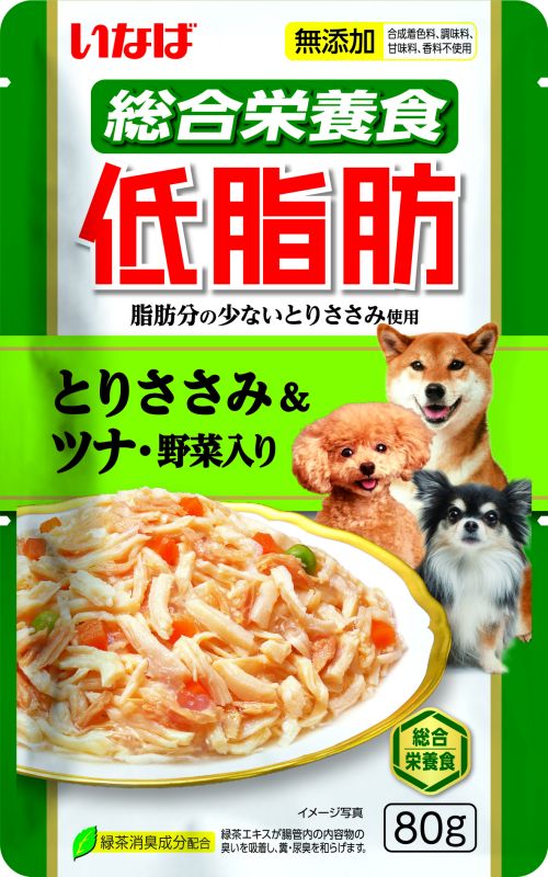 INABA Teishibo Куриное филе и тунец Кацуо с овощами (80г)