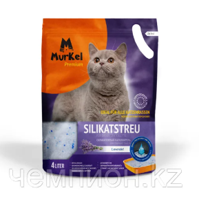 Murkel. Силикагелевый наполнитель,  лаванда 4 л