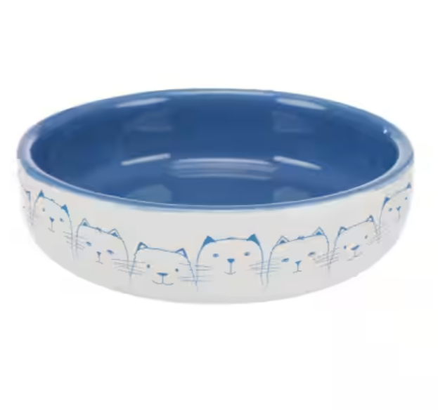 Миска для кошки TRIXIE - керамическая голубая 0,3 л/ø 15 см