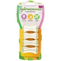  Зубочистики Косточки жевательные упаковка, 4 шт
